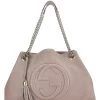 Gucci Beige Leather Soho Chain Tote