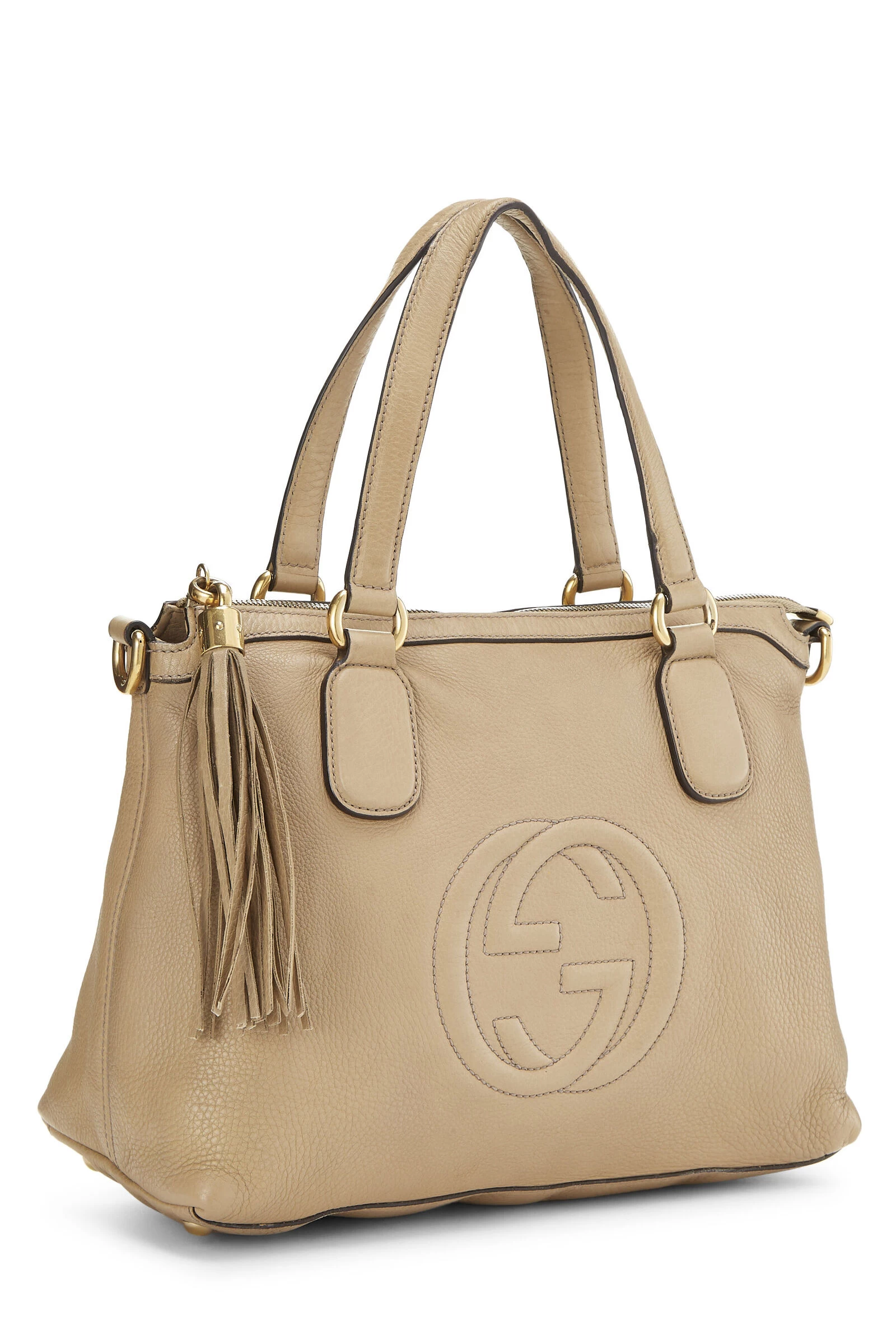Gucci Beige Grained Leather Soho Top Handle Bag 2 Gucci Beige Grained Leather Soho Top Handle Bag - Image 2