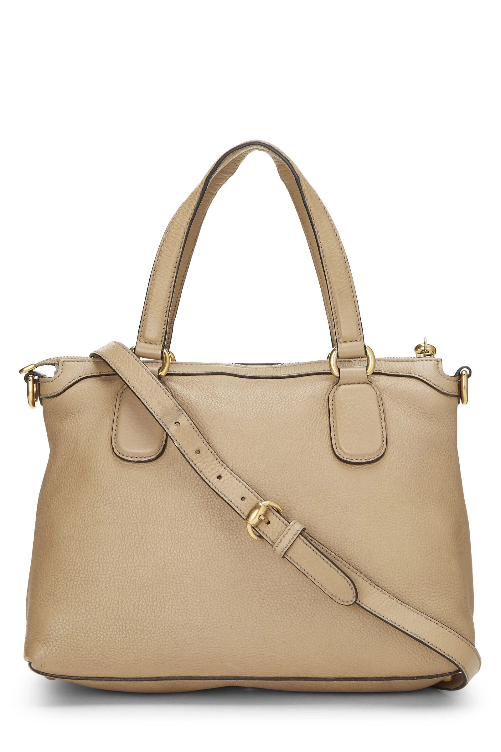 Gucci Beige Grained Leather Soho Top Handle Bag 4 Gucci Beige Grained Leather Soho Top Handle Bag - Image 4