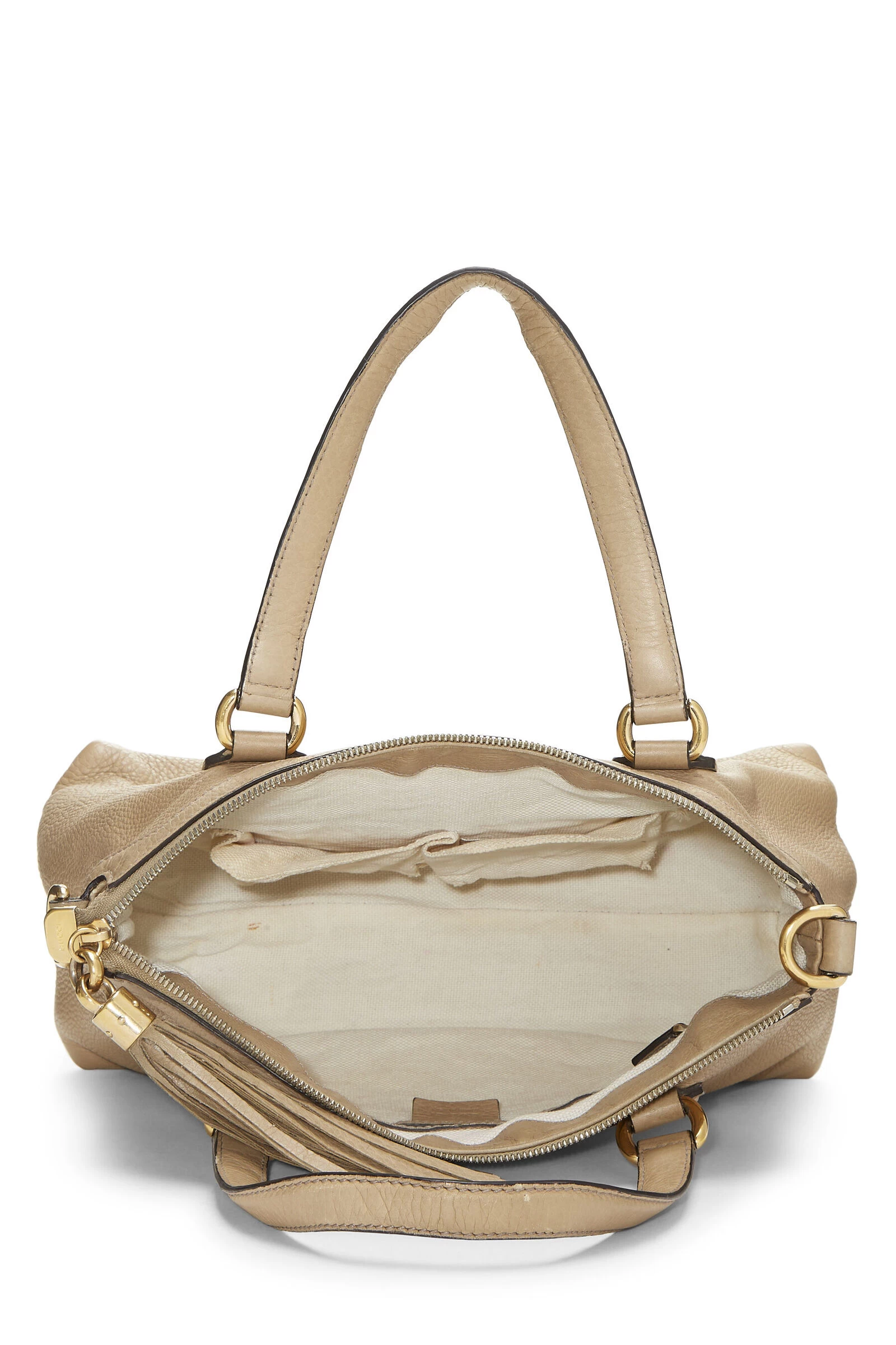 Gucci Beige Grained Leather Soho Top Handle Bag 6 Gucci Beige Grained Leather Soho Top Handle Bag - Image 6