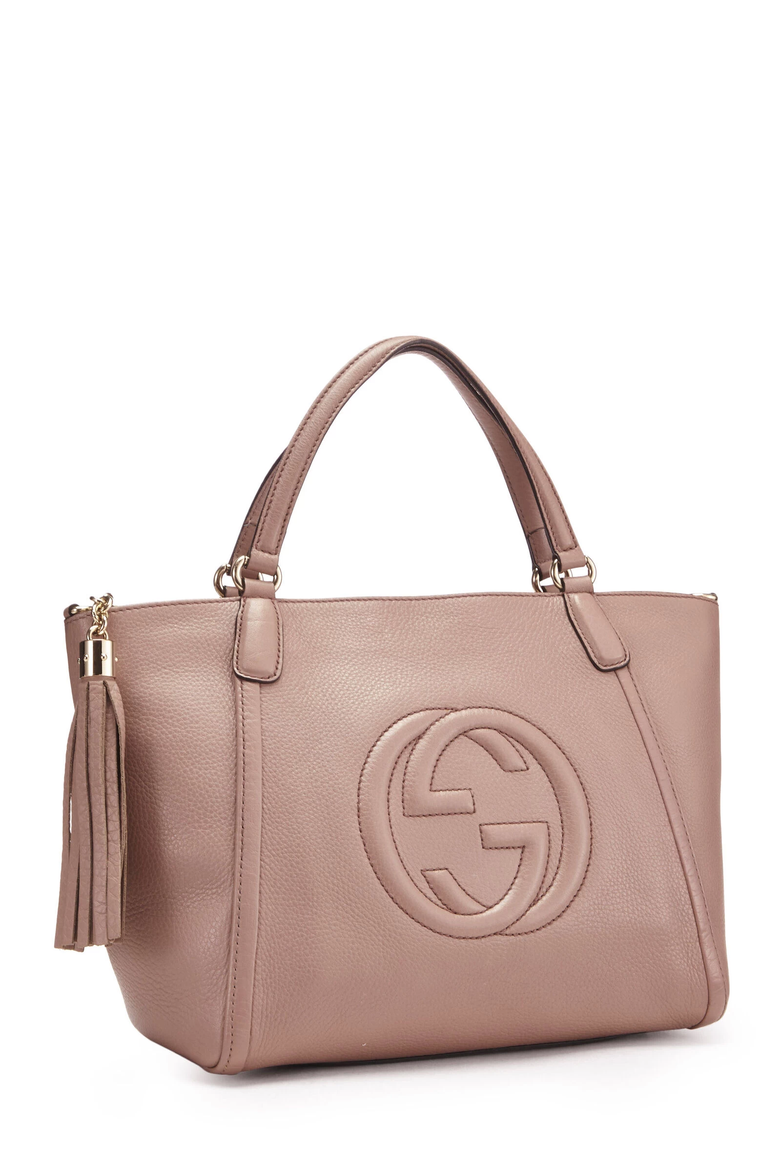 Gucci Pink Grained Leather Soho Top Handle Bag 3 Gucci Pink Grained Leather Soho Top Handle Bag - Image 3