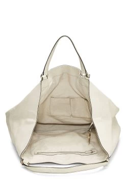 Gucci White Leather Soho Top Handle Hobo Large -Fashion clothing QFB1F61LW5001 6