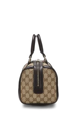 Gucci Brown GG Canvas Web Boston Bag Small 8 Gucci Brown GG Canvas Web Boston Bag Small -Fashion clothing QFB1G90E0H021 3