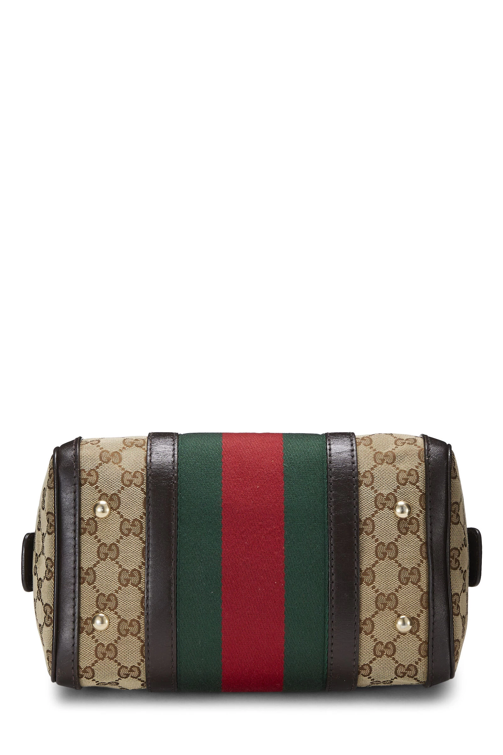 Gucci Brown GG Canvas Web Boston Bag Small 5 Gucci Brown GG Canvas Web Boston Bag Small - Image 5
