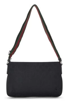 Gucci Black GG Canvas Web Messenger -Fashion clothing QFB1GT2BKB000 4
