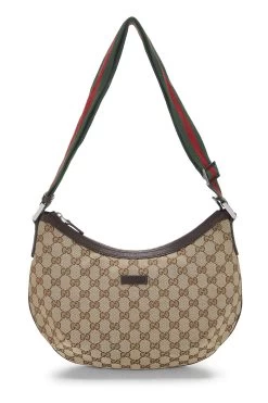 Gucci Original GG Canvas Web Round Messenger