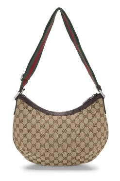 Gucci Original GG Canvas Web Round Messenger -Fashion clothing QFB1GY0E0B302 4