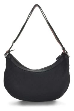 Gucci Black Original GG Canvas Web Round Messenger XL -Fashion clothing QFB1GY0EKK004 4