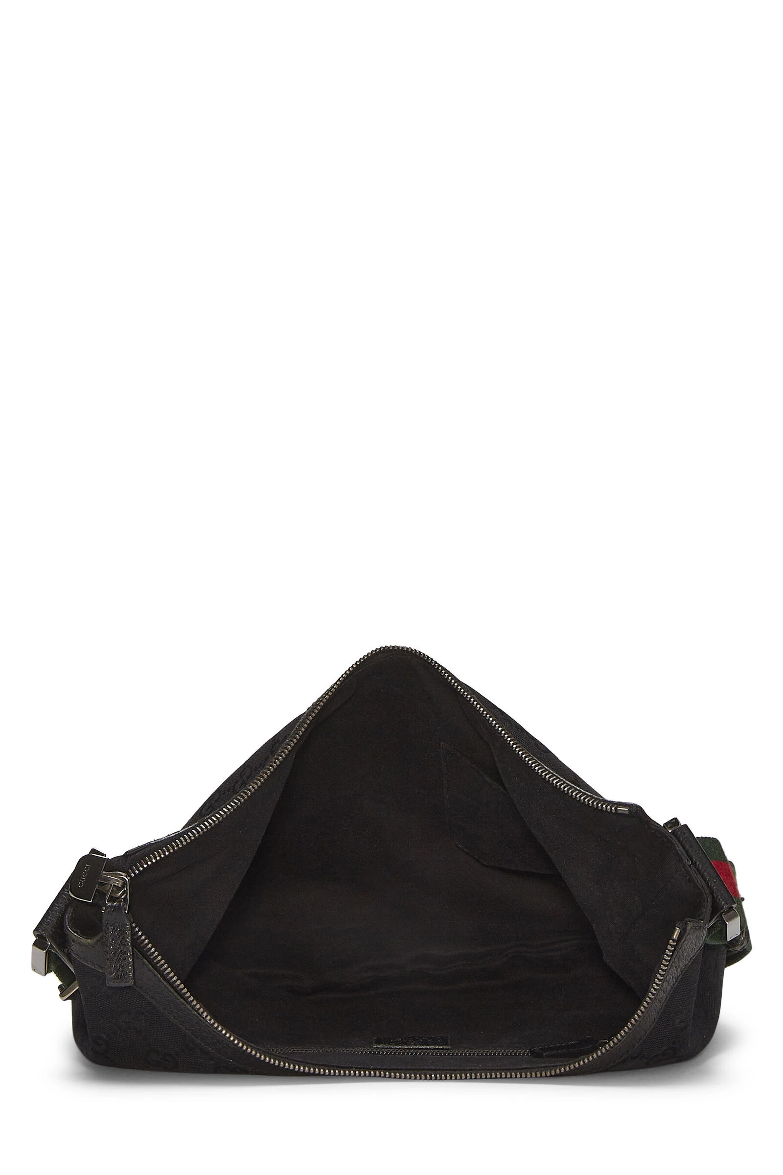 Gucci Black GG Canvas Web Round Messenger Large 6 Gucci Black GG Canvas Web Round Messenger Large - Image 6