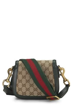 Gucci Green Original GG Canvas Lady Web Shoulder Bag -Fashion clothing QFB1I10EGB000 4
