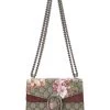 Gucci Pink GG Blooms Canvas Dionysus Shoulder Bag Mini