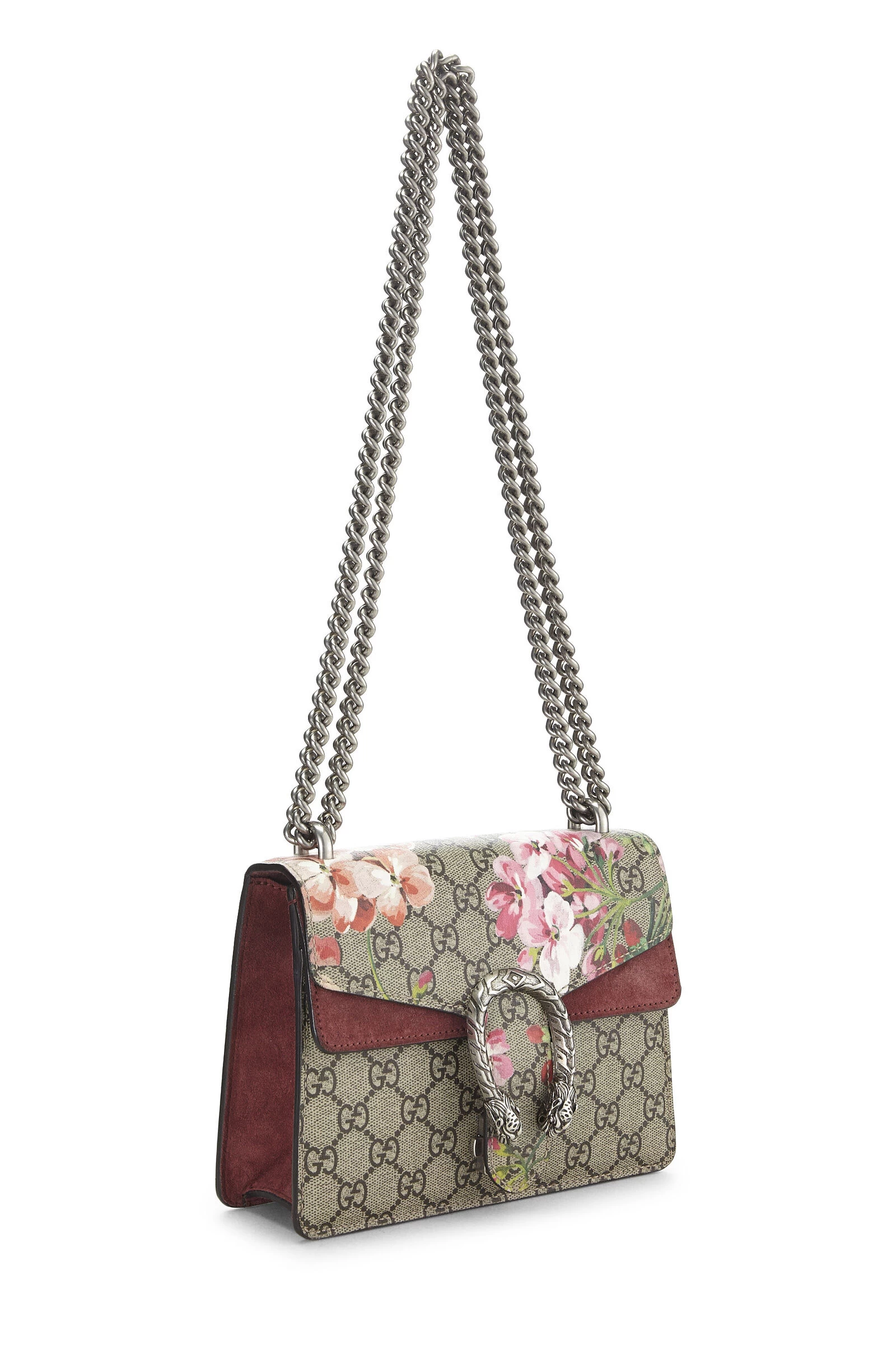 Gucci Pink GG Blooms Canvas Dionysus Shoulder Bag Mini 2 Gucci Pink GG Blooms Canvas Dionysus Shoulder Bag Mini - Image 2