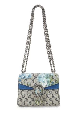 Gucci Blue GG Blooms Supreme Canvas Dionysus Shoulder Bag Mini