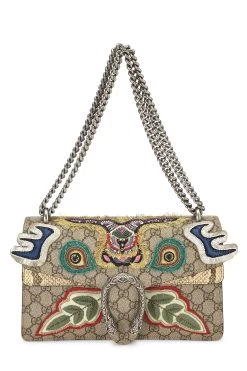 Gucci Multicolor Embroidered Dionysus Shoulder Bag Medium