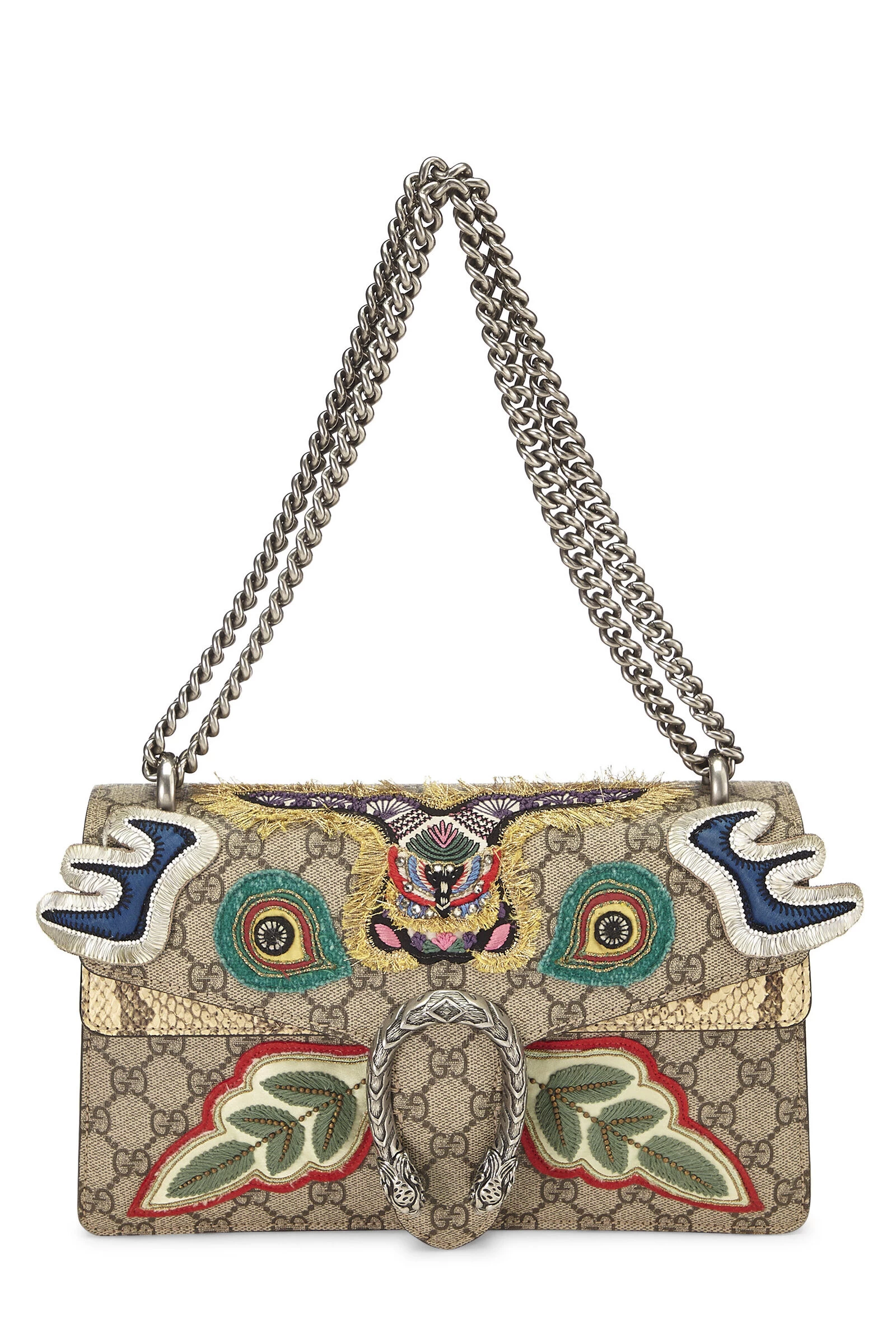 Gucci Multicolor Embroidered Dionysus Shoulder Bag Medium 1 Gucci Multicolor Embroidered Dionysus Shoulder Bag Medium