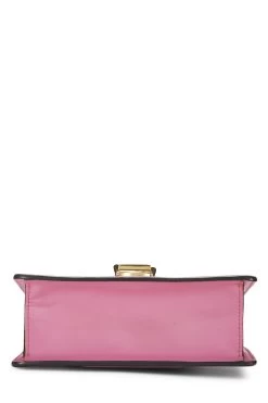 Gucci Pink Leather Web Sylvie Mini -Fashion clothing QFB1I31LP7002 5