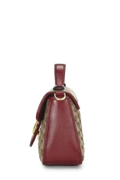 Gucci Red Original GG Canvas Marmont Top Handle Bag Mini -Fashion clothing QFB1I50ER9000 3