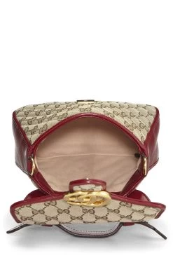 Gucci Red Original GG Canvas Marmont Top Handle Bag Mini -Fashion clothing QFB1I50ER9000 6