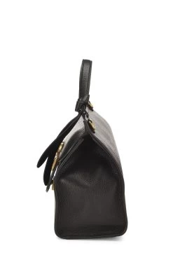 Gucci Black Leather GG Marmont Top Handle Flap Bag Small -Fashion clothing QFB1I51LKH004 3