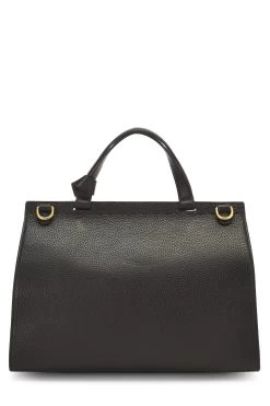 Gucci Black Leather GG Marmont Top Handle Flap Bag Small -Fashion clothing QFB1I51LKH004 4