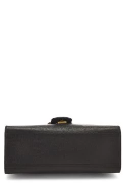 Gucci Black Leather GG Marmont Top Handle Flap Bag Small -Fashion clothing QFB1I51LKH004 5
