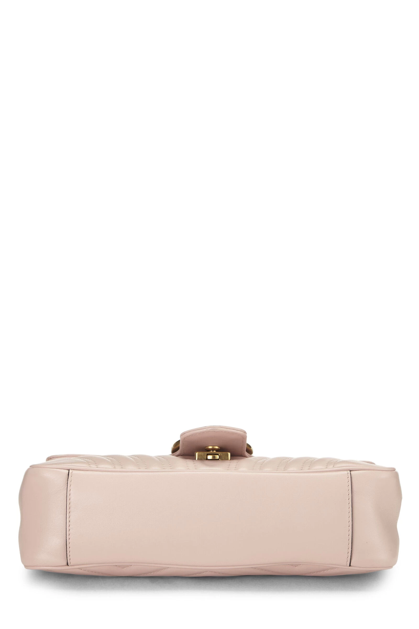 Gucci Pink Leather GG Marmont Shoulder Bag Small 5 Gucci Pink Leather GG Marmont Shoulder Bag Small - Image 5