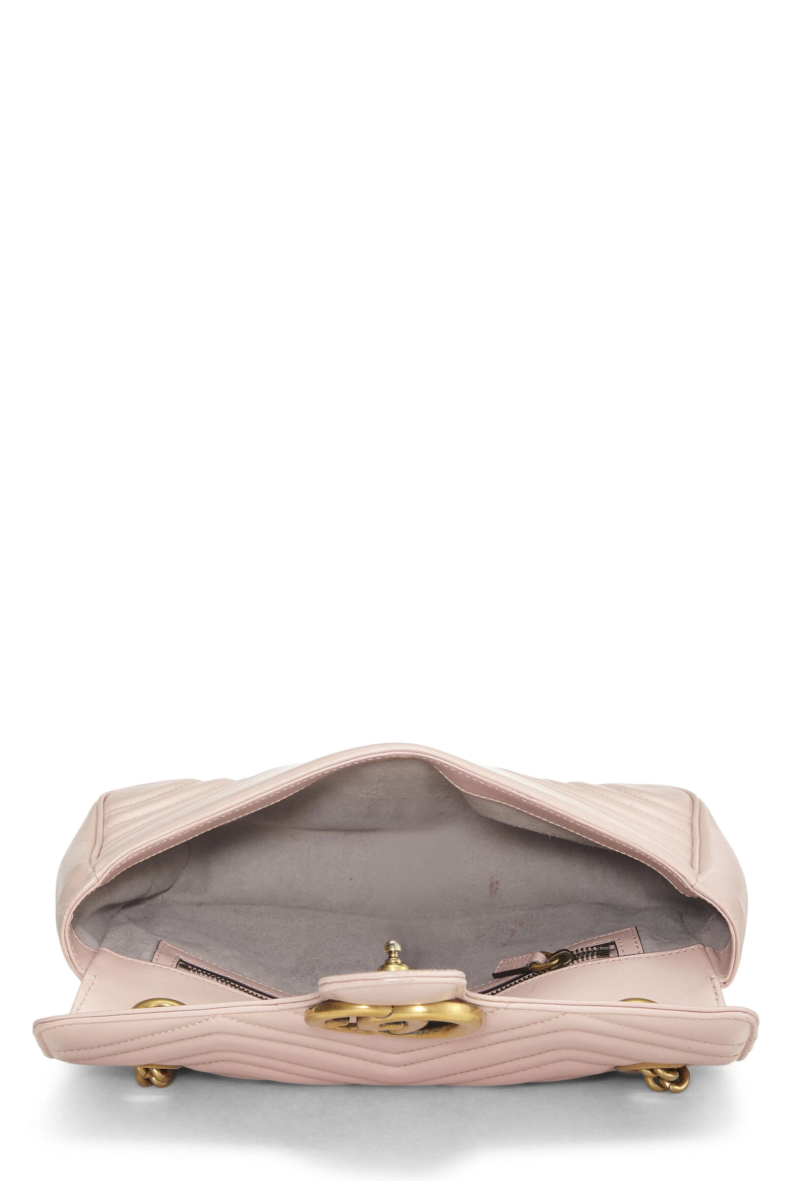 Gucci Pink Leather GG Marmont Shoulder Bag Small 6 Gucci Pink Leather GG Marmont Shoulder Bag Small - Image 6