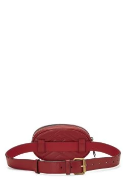 Gucci Red Chevron Leather GG Marmont Belt Bag -Fashion clothing QFB1I61LR9016 4