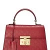Red Guccissima Padlock Handbag Small