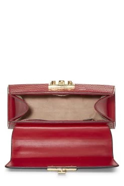 Red Guccissima Padlock Handbag Small -Fashion clothing QFB1I93GRH001 6
