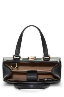 Gucci Black Leather Sylvie Tote Medium -Fashion clothing QFB1IC1LK7001 6