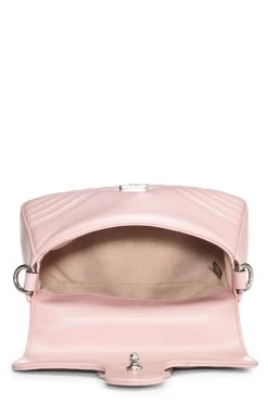 Gucci Pink Leather GG Marmont Top Handle Flap Bag Mini -Fashion clothing QFB1IH1LPH006 6