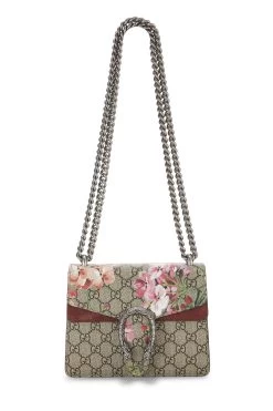 Gucci Pink GG Supreme Blooms Dionysus Shoulder Mini