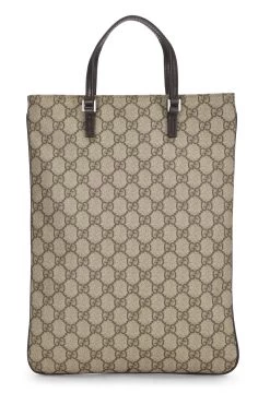 Gucci Original GG Supreme Canvas Vertical Flat Tote Small -Fashion clothing QFB1NN730H001 4