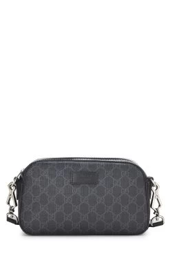 Gucci Black Coated Canvas Web Crossbody
