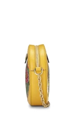 Gucci Yellow Flora GG Supreme Canvas Ophidia Shoulder Bag -Fashion clothing QFB22O0E09003 3