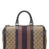 Gucci Purple Original GG Canvas Vintage Web Boston Medium