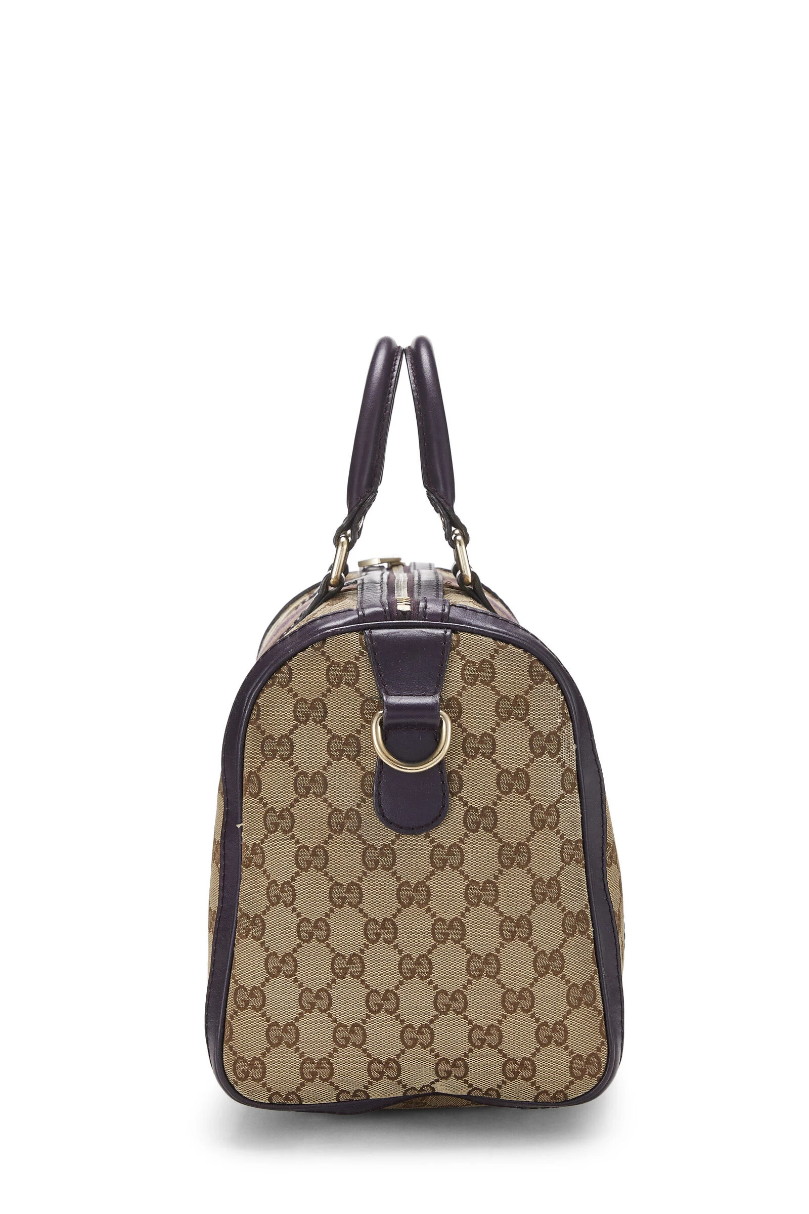 Gucci Purple Original GG Canvas Vintage Web Boston Medium 3 Gucci Purple Original GG Canvas Vintage Web Boston Medium - Image 3