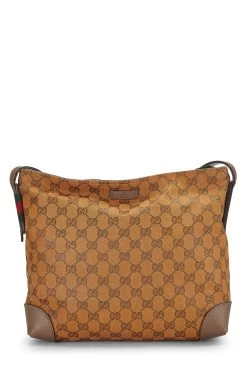 Gucci Orange Original GG Canvas Messenger Small