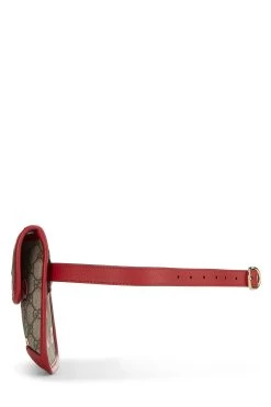 Gucci Red Original GG Supreme Canvas Apple Belt Bag -Fashion clothing QFB2E70LRB001 3