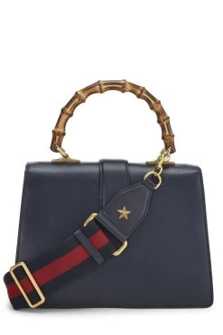 Gucci Navy Leather Dionysus Bamboo Handbag -Fashion clothing QFB2HU1LNB001 4