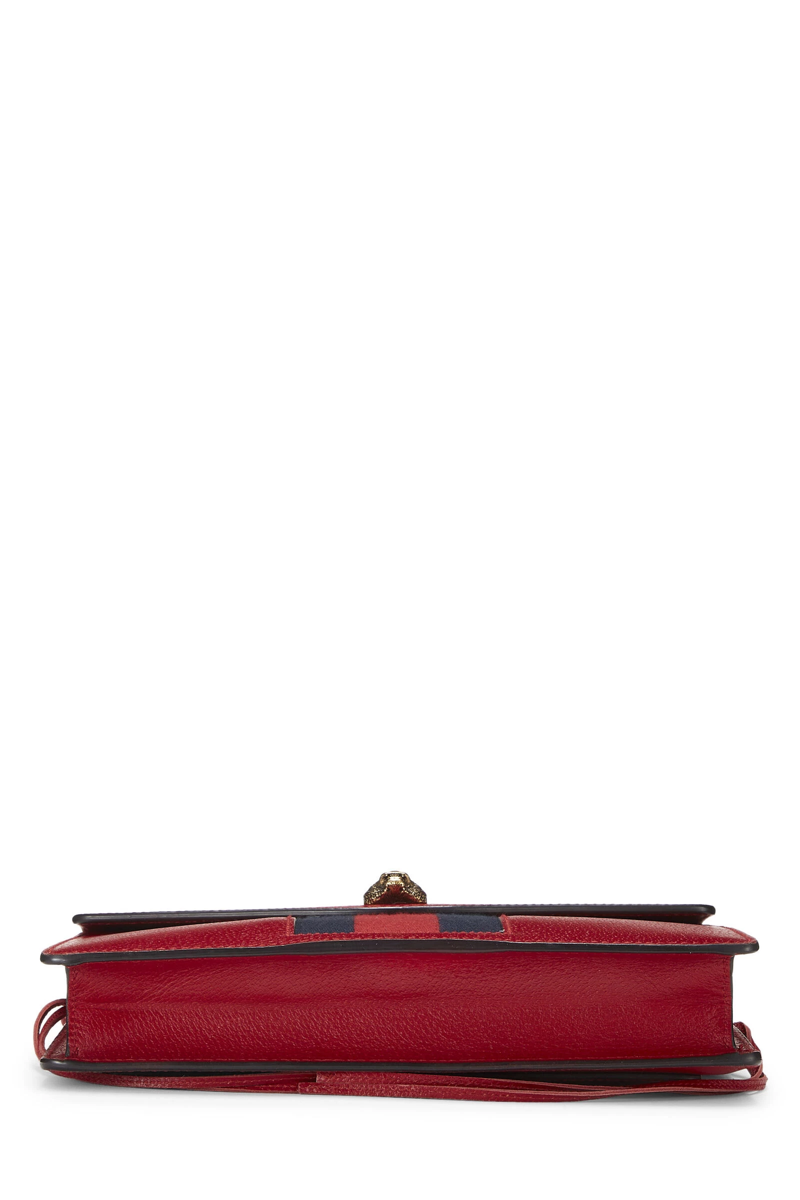 Gucci Red Leather Web Animalier Chain Shoulder Bag 5 Gucci Red Leather Web Animalier Chain Shoulder Bag - Image 5