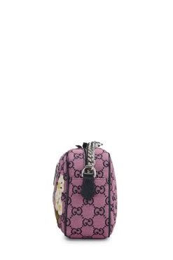 Gucci Pink Embroidered GG Canvas Marmont Crossbody Small 8 Gucci Pink Embroidered GG Canvas Marmont Crossbody Small -Fashion clothing QFB4UI0LMH002 3
