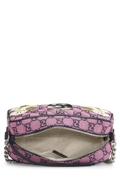 Gucci Pink Embroidered GG Canvas Marmont Crossbody Small 11 Gucci Pink Embroidered GG Canvas Marmont Crossbody Small -Fashion clothing QFB4UI0LMH002 6