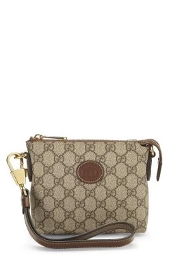 Gucci Original GG Supreme Canvas Convertible Wristlet