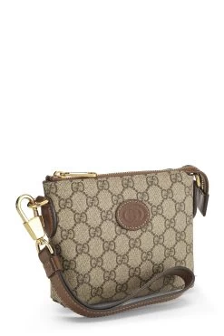 Gucci Original GG Supreme Canvas Convertible Wristlet -Fashion clothing QFB4XW0L0B000 2