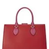 Gucci Pink & Red Leather Top Handle Tote
