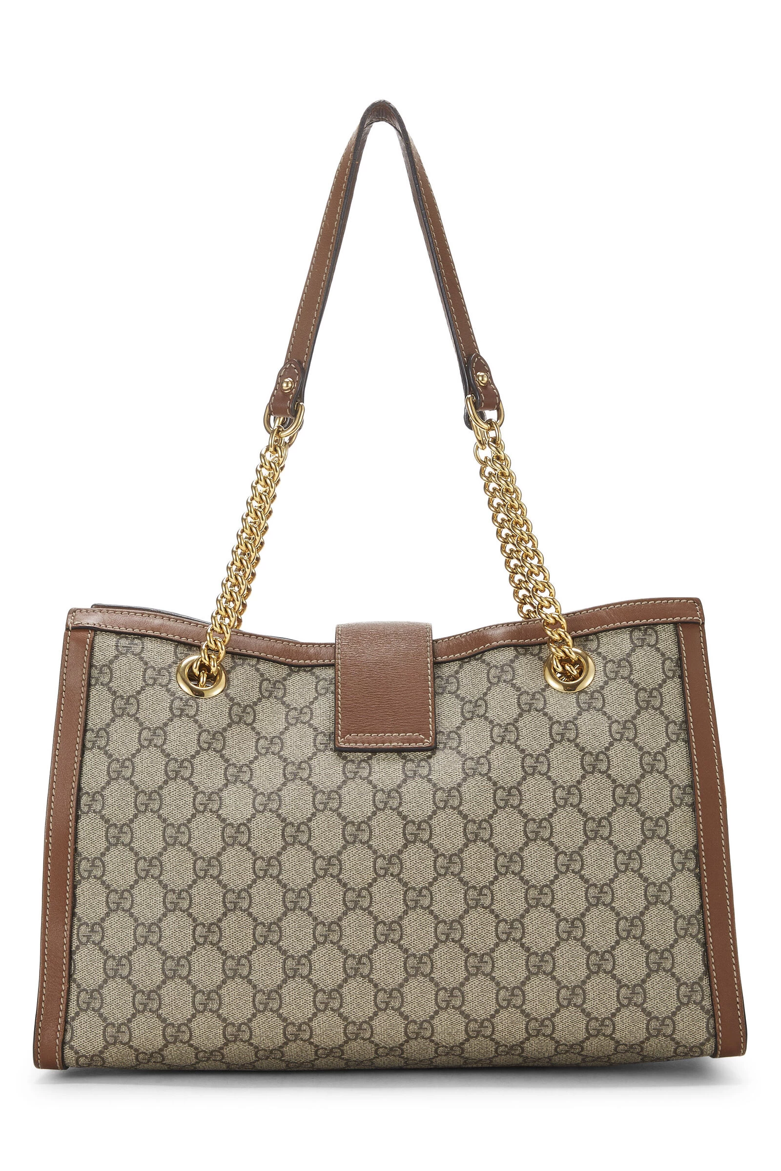 Gucci Brown GG Supreme Canvas Padlock Tote Medium 4 Gucci Brown GG Supreme Canvas Padlock Tote Medium - Image 4