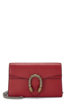 Gucci Red Leather Dionysus Super Mini