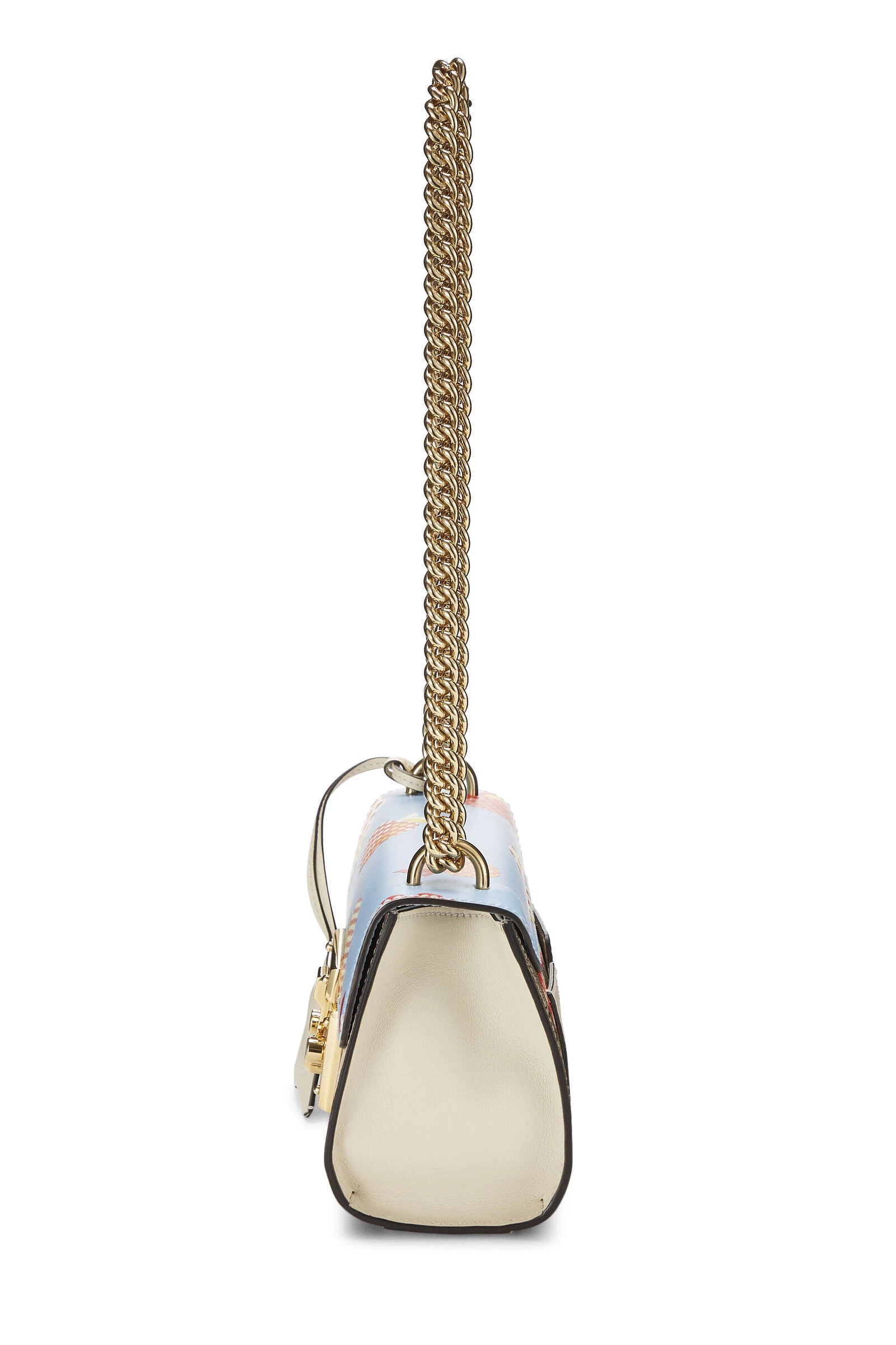 Gucci Multicolor GG Supreme Canvas Apple Padlock Shoulder Bag Small 3 Gucci Multicolor GG Supreme Canvas Apple Padlock Shoulder Bag Small - Image 3